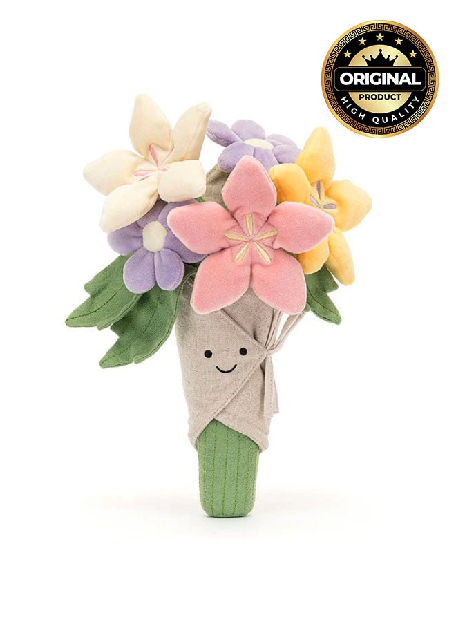 Jellycat Amuseables Bouquet of Flowers Plush Toy 31cm – Super Soft Flower Bouquet Soft Toy for Gifts, Nursery Decor, and Collectors - Image 1